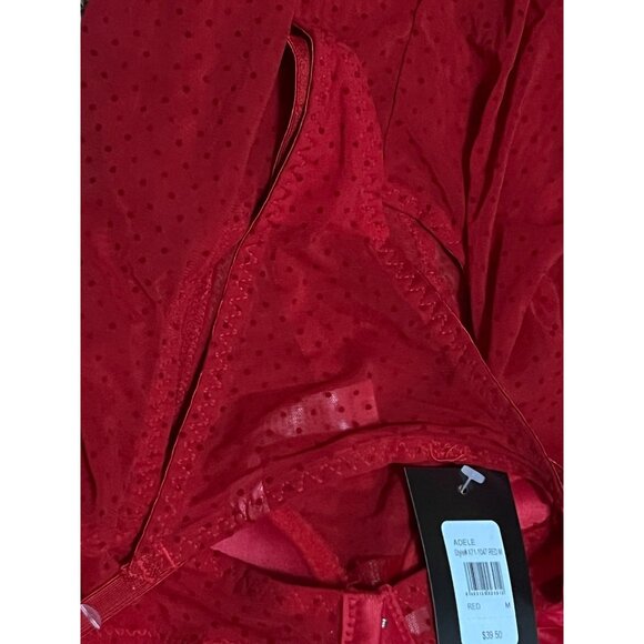 Fredericks of Hollywood NWT Adele Lace & Mesh Underwire Chemise Panty Set Sz Med - Picture 10 of 15